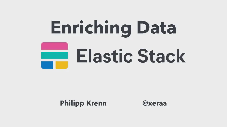 Enriching Data in the Elastic Stack