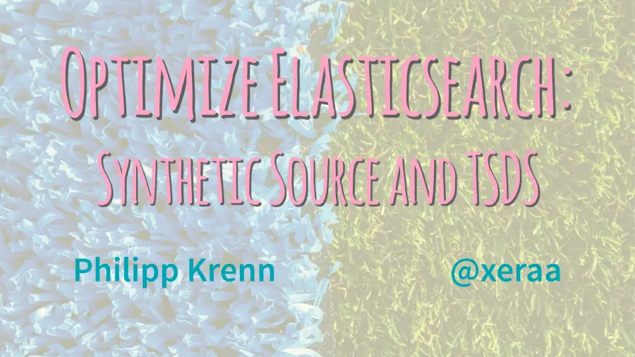 Optimize Elasticsearch: Synthetic Source & Time Series Data Stream